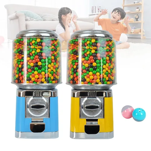 Vista 9 de Máquina expendedora de chicles de caramelo, máquina dispensadora comercial de caramelos, máquina dispensadora automática de chicles para el hogar