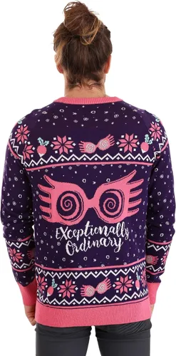 Vista 8 de Suéter feo de Harry Potter Luna Lovegood para adultos, Multicolor