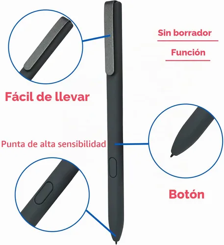 Vista 3 de Lápiz óptico para BOOX Stylus compatible con BOOX Tablet Note Air 4 C ePaper Stylus/Tablet Go 10.3 ePaper Pen con puntas (negro)