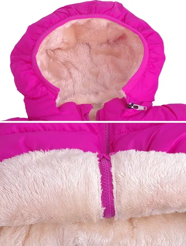Vista 5 de Chaqueta invernal con capucha para niños y niñas disponible en 1 - 7