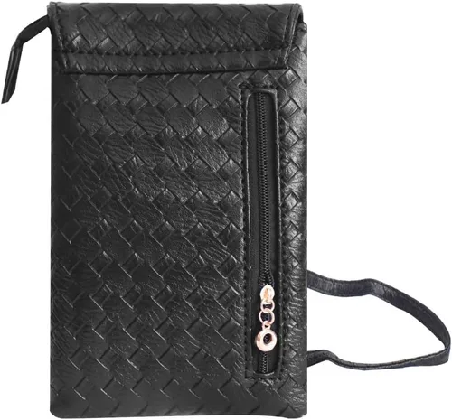 Vista 4 de Bolso bandolera pequeño con múltiples bolsillos para teléfono celular con tarjetero para Samsung Galaxy S24 Plus S23 FE S23+ S21 FE S20 FE iPhone 15