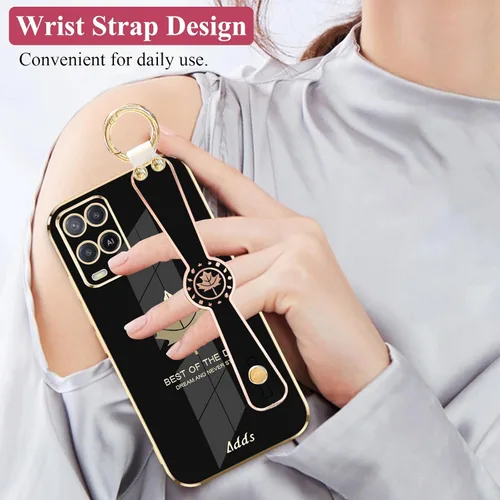 Vista 3 de Funda de teléfono para Oppo A54, funda estética de silicona a prueba de golpes para mujer, funda protectora para Oppo A54, funda delgada con anillo