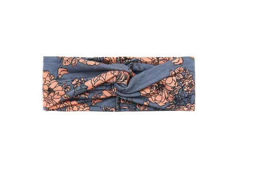 Vista 4 de KWHY Pack de 4 diademas para mujer, estilo boho floal, cruzadas con la cabeza, elástico y elástico para el pelo
