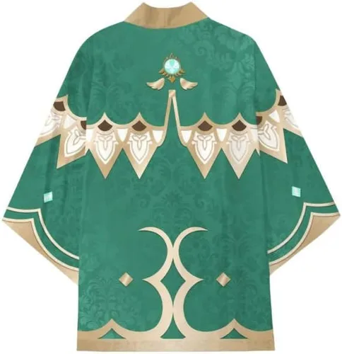 Vista 3 de Cosplay Life Haori - Kimono japonés Cosplay Halloween Disfraz Venti Klee