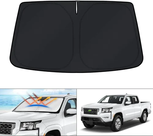 Vista 158 de KUST Parasol para parabrisas para BMW X1 F48 2016, 2017, 2018, 2019, 2020, 2021, 2022, accesorios de ajuste personalizado, parasol plegable