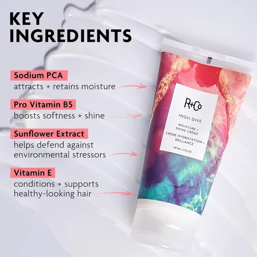 Vista 4 de R+Co High Dive Moisture and Shine Creme, Deep Hydration + Brillance