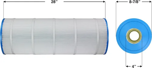 Vista 4 de Pureline Filtro de cartucho de repuesto para piscina, 125 pies cuadrados, PL0124, compatible con Sta-Rite PXC-125, Waterway Pro Clean