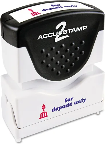 Vista 8 de ACCUSTAMP sello "APPROVED" con protección microban, sello con pretinta, con mensaje rojo y azul (035525)