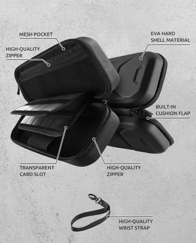 Vista 5 de Mumba Funda de transporte para Nintendo Switch OLED y Nintendo Switch versión Plus Funda protectora portátil de viaje para cuchillafunda de batalla