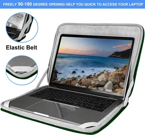 Vista 23 de Funda para portátil, bolsa de transporte con protección para computadora compatible con MacBook Air nuevo de 13 pulgadas M2/A2681 M1/A2337, MacBook