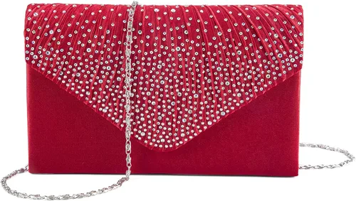 Vista 2 de LIFEWISH Bolso de noche con purpurina y diamantes de imitación para mujer