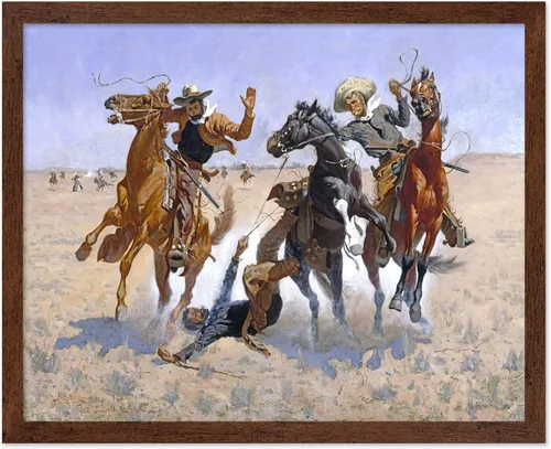 Vista 65 de Poster Master Póster vintage de The Lookout, estampado retro de vaquero, arte occidental, arte del salvaje oeste, arte de equitación, regalo
