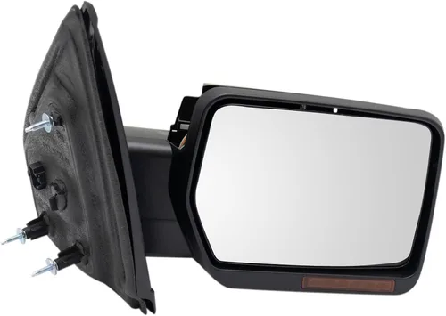 Vista 93 de TRQ Cubierta cromada del espejo manual del lado del pasajero, acabado liso para Volvo VNL 2004-2014