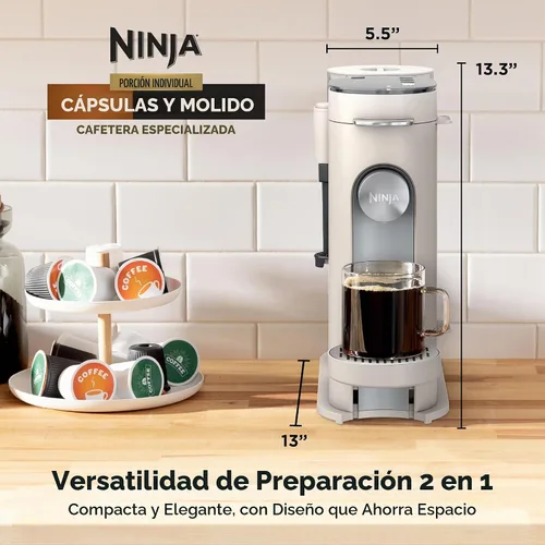 Vista 2 de Ninja XL - Cafetera de una sola porción - Máquina combinada, cápsulas K-Cup