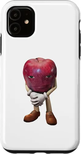 Vista 5 de Carcasa para iPhone 15 Me Asf Apple Funny Apple Face Meme Wapple