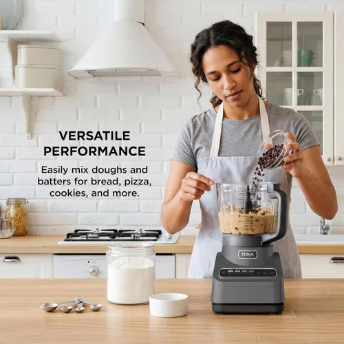 Vista 5 de Ninja Procesador de alimentos Professional Plus, 1000PW, 9 tazas, gris