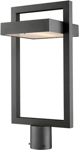 Vista 5 de Z-Lite 566PHBR-SL-LED - Accesorio de montaje en poste para exteriores, 1 luz, color plateado