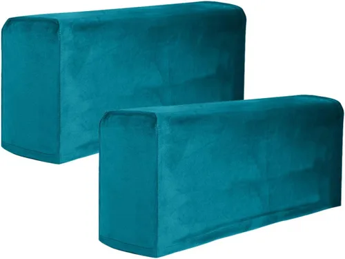 Vista 14 de BESPORTBLE 2 fundas de tela elástica para reposabrazos de sofá, fundas para reposabrazos de sillón, antimanchas, lavable, protector de muebles Beige