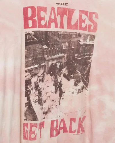 Vista 6 de Camiseta vintage de The Beatles Get Back John Paul Ringo George, Clay Cloud Wash