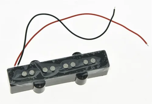 Vista 4 de KAISH Negro 4 cuerdas J Bass estilo Alnico V Pastillas de puente 60s Vintage Sound Pickup para Jazz J Bass