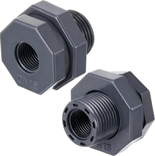 Vista 8 de 4 unids 1 pulgada mamparo montaje PVC Npt tanque conector