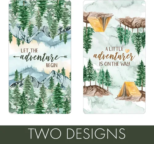 Vista 5 de Little Adventurer Baby Shower Mini Chocolate Candy Bar Wrapper Etiquetas – Wilderness Adventure Awaits – 42