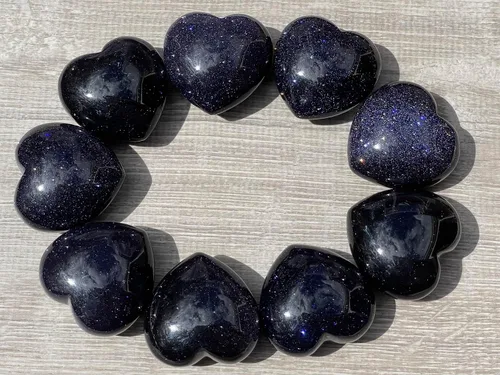 Vista 62 de Corazón hinchado de piedras preciosas al por mayor, corazones hinchados de piedras preciosas pulidas, piedra de palma de cristal, corazón de cristal