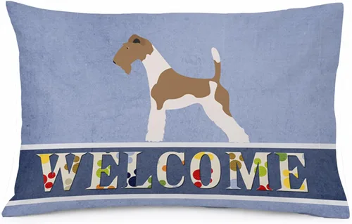 Vista 13 de Caroline's Treasures BB8334PILLOWCASE AIDI Atlas Mountain Dog - Funda de almohada estándar, color azul, ligera, súper suave, de fácil cuidado