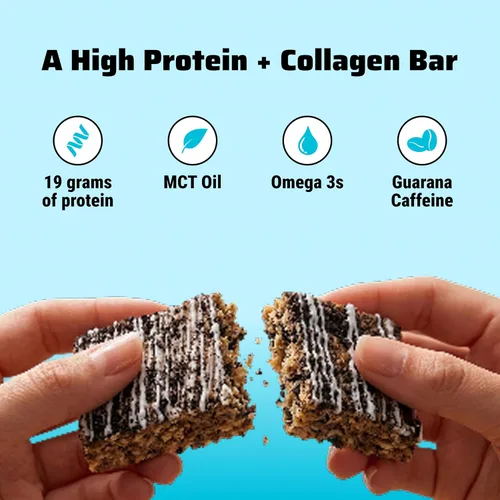 Vista 7 de JiMMY! Barras con Beneficios, Barra de Proteína, Cookies 'N Cream, 12 Barras, 2.05 oz (58 g) Cada Una