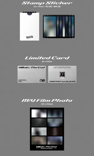 Vista 4 de DRIPPIN VILLAIN:THE END 1st Album ( LIMITED EDITION Ver. )+1ea Folded Poster(First Press Only!!) K-POP SEALED