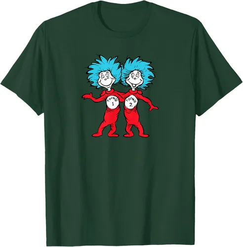 Vista 72 de Dr. Seuss Thing 1 Thing 2 Buddies - Camiseta Negro