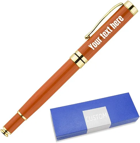 Vista 6 de Bolígrafos personalizados, el mejor juego de regalo de bolígrafo para hombres y mujeres, profesional, oficina ejecutiva, bonitos, bolígrafo negro