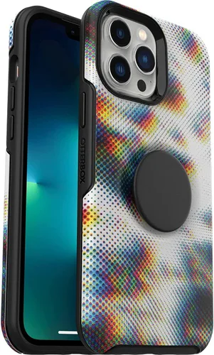 Vista 8 de OtterBox Otter + POP Symmetry Series - Funda transparente para iPhone 13 Pro Max, polvo de estrellas (transparente/brillante)