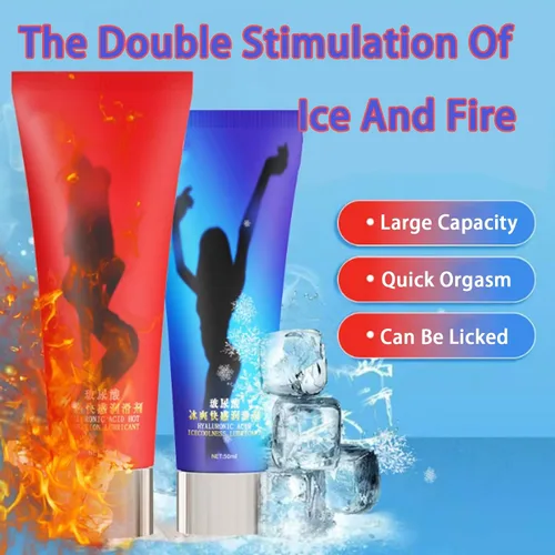 Vista 2 de Lubricante a base de agua, sensación de hielo y fuego, lubricante oral de orgasmo rápido y excitante comestible, lubricante sexual a base de agua