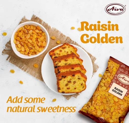 Vista 5 de Pasas Aiva Golden California (5 libras) – Frutas secas naturalmente dulces para aperitivos, hornear y cocinar