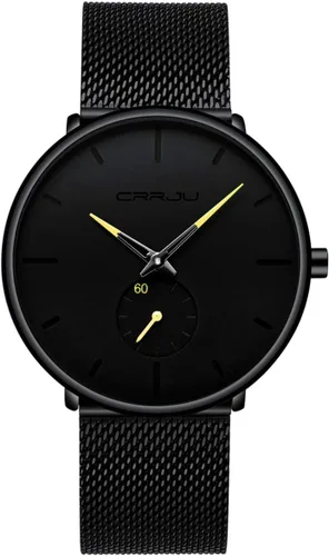 Vista 17 de Mens Watches Ultra-Thin Minimalist Waterproof - Fashion Wrist Watch for Men Unisex Dress with Stainless Steel Mesh Band