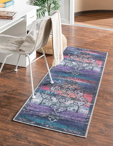 Vista 33 de Unique Loom Renaissance Collection - Alfombra rectangular de 2 x 3 pies 1 pulgada, color azul y verde