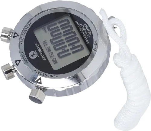 Vista 6 de RiToEasysports Cronómetro cronómetro, cronómetro digital de mano de 0.01 segundos con calendario de alarma para correr, fútbol, fitness