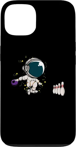 Vista 7 de Astronaut Bowling Player Bowling Ball Pins Bowling Team Case for iPhone 16