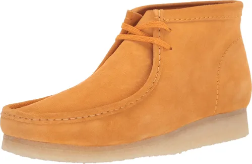 Vista 38 de Clarks Wallabee Chukka Botas para hombre cera de abeja cuero