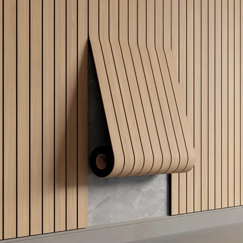 Vista 10 de YU LI 3DH Panel de Pared con Listones de PVC para Despegar y Pegar 118"x15.75" Autoadhesivo Panel de Papel Tapiz Grueso de Imitación Grano de Madera