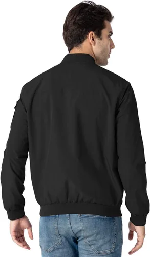 Vista 2 de Rdruko Chaqueta Bomber Ligera para Hombre Cazadora Cortavientos Casual Elegante a la Moda