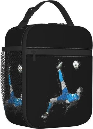 Vista 2 de #7 Bolsa de almuerzo aislada Bolsa de almuerzo impermeable reutilizable Bolsas de hielo para adultos black3