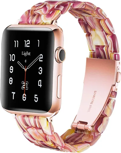 Vista 13 de Bandas para Apple Watch Light House - Correas de resina ligera de moda para iWatch para mujeres y hombres 38mm/40mm/41mm/42mm (Series 11 10)