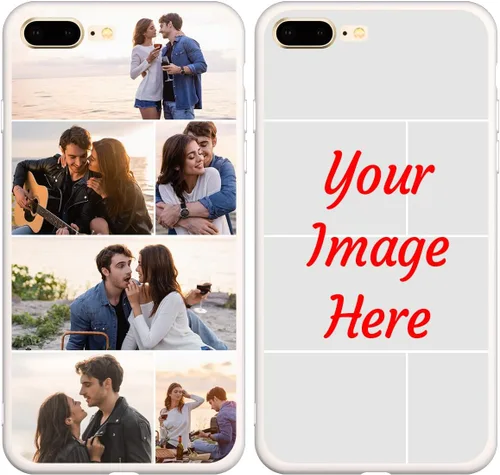 Vista 11 de Funda de teléfono con foto personalizada para iPhone 7 Plus 8 Plus, imagen personalizada/texto, funda negra delgada y suave, regalo único de nicho