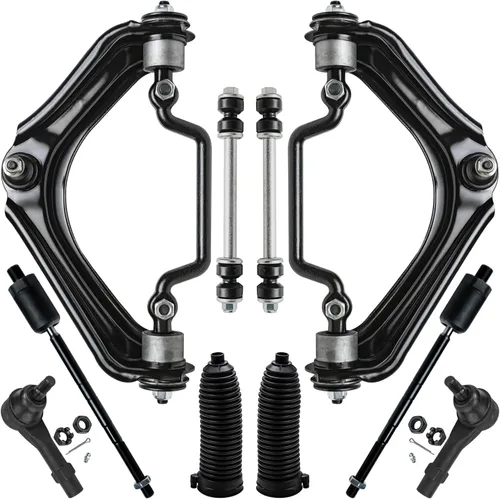 Vista 13 de Detroit Axle - Kit de suspensión delantera de 10 piezas para Chevrolet Trailblazer GMC Envoy 2004-2007 2005 2006 Soportes de brazo de control