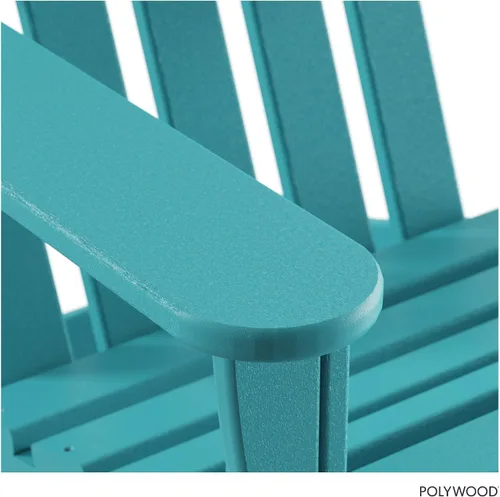 Vista 6 de POLYWOOD AD4030AR Silla clásica Adirondack para exteriores, polietileno, Aruba
