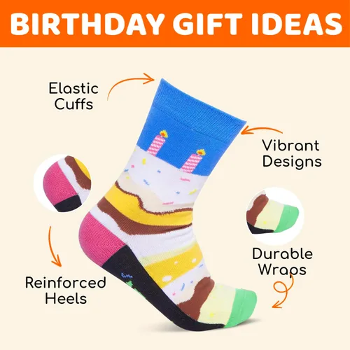 Vista 3 de HAPPYPOP Birthday Gifts Socks - 11-19 Year Old Birthday Socks, Bday Gifts for Teen Woman Man
