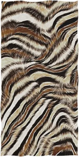 Vista 2 de senya Toallas, Toalla de mano suave con estampado animal de leopardo para baño, cocina, spa de hotel