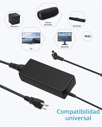 Vista 7 de ALITOVE Adaptador de fuente de alimentación de 19V 3.42A 65W AC/DC Transformador Convertidor 100V ~ 240V Entrada de CA con enchufe de 0.217 inx